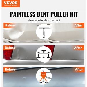 69-delige Bridge Dent Puller Slide Hammer Dent Repair Kit Bevat 20 Pull Tabs & 6 x Bridge Pull Tabs Dent Removal Tool Uitdeuken Auto Wasmachine Etc.
