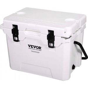 passieve koelbox ijsbox 27,53 L, geïsoleerde koelbox camping thermische box 20-25 blikjes, camping box koelkast met flesopener, isolatiekoelbox draagbaar, ijskistkoeler multifunctioneel