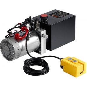 hydraulische pomp hydraulische eenheid 12V hydraulische eenheid 1600W enkelwerkende hydraulische pomp hydraulisch aggregaat 2 gal tank handpomp hydraulische eenheid voor liften, vorkheftrucks enz.