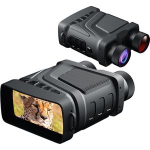 CL®: Waterdichte Night vision Safari Camera met 5x Digitale zoom - Night Vision Goggles - nacht visie bril - Oplaadbaar infrarood night vision bril - geschikt voor dag en nacaht - Airsoft - Safari- Wandelen - Jagen - wildlife camera -