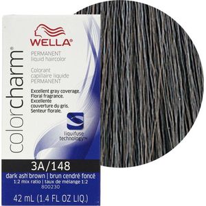 Wella Color Charm Permanent Liquid Haircolour - 3A - Dark Ash Brown - Haircolour - Haarverf - Haarkleuring - Wella Toner - Donkerbruin - Asbruin - Donker as bruin