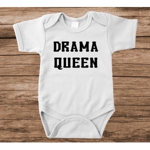 Soft Touch Rompertje met tekst - drama queen | Baby rompertje met leuke tekst | | kraamcadeau | 0 tot 3 maanden | GRATIS verzending