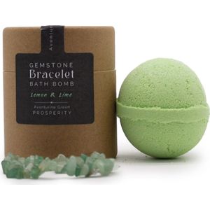 Badbom Citroen & Limoen met Groene Aventurijn Edelsteen Armband