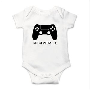 Soft Touch Rompertje met tekst - Player 1 | Baby rompertje met leuke tekst | | kraamcadeau | 0 tot 3 maanden | GRATIS verzending