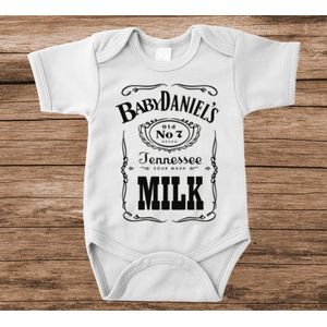 Soft Touch Rompertje met tekst - baby daniels | Baby rompertje met leuke tekst | | kraamcadeau | 0 tot 3 maanden | GRATIS verzending