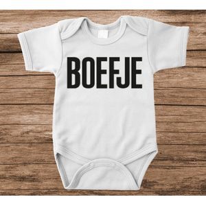 Soft Touch Rompertje met tekst - boefje | Baby rompertje met leuke tekst | | kraamcadeau | 0 tot 3 maanden | GRATIS verzending