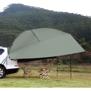 luifel caravan 3x2,1m zonnekap camper UV50+ UV-bescherming luifel 190T polyester stof luifel PU2000mm waterdicht incl. draagbare tas Ideaal voor kamperen familiereünies