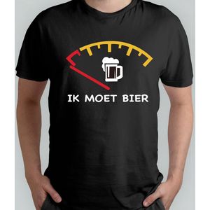 IK MOET BIER - T Shirt - BeerLover - Gift - Cadeau - CraftBeer - BeerMe - BeerLife - HoppyHour - Bierliefhebber - AmbachtelijkBier - BierMij - BierLeven