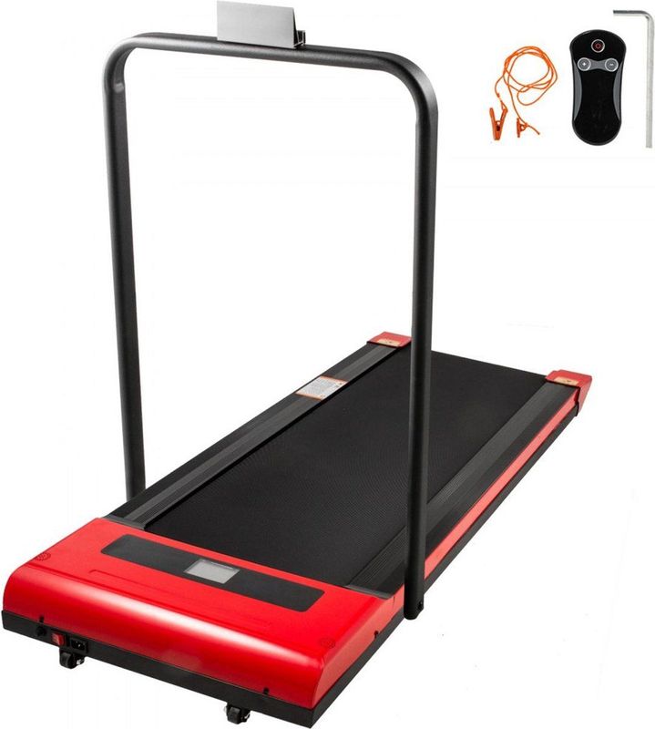 Loopband onder bureau LED digitaal display Opvouwbaar met leuning 500W