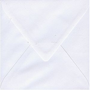 Vierkante Enveloppen - 15x15cm - Wit - Verpakt per 10 Stuks