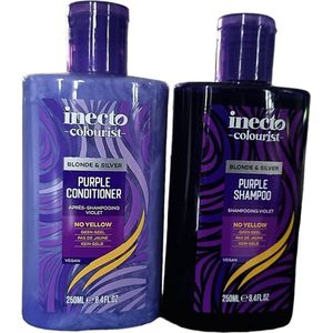 Inecto - Purple Shampoo & Conditioner - VEGAN - 2x 250ml Set