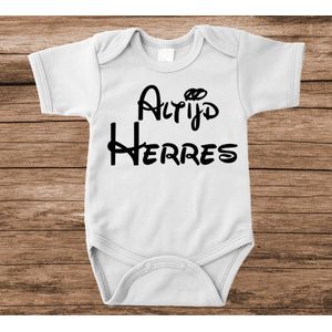 Soft Touch Rompertje met tekst - altijd herres | Baby rompertje met leuke tekst | | kraamcadeau | 0 tot 3 maanden | GRATIS verzending