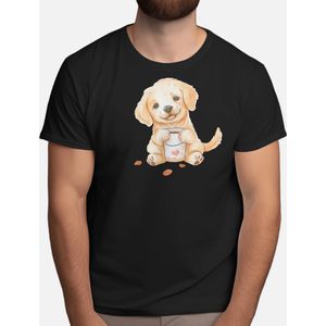 Golden Retriever coffee - T Shirt - dogs - gift - cadeau - puppies - puppylove - doglover - doggy - honden - puppyliefde - mijnhond - hondenliefde - hondenwereld