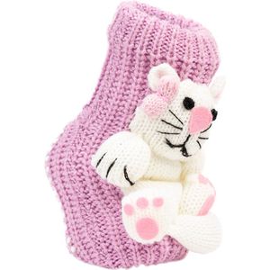 Huissokken | kinderen | maat 25-29 | antislip ABS print | handgebreid