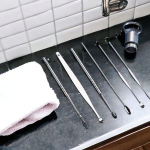 AliRose - EAR Care - Oor Verzorging - RVS set - 6 Stuks - In Handige RVS koker