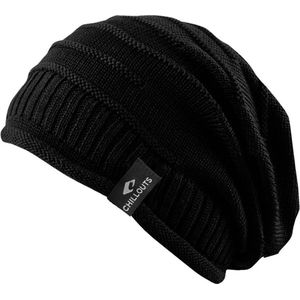 Chillouts beanie muts Erik met logo black in one size