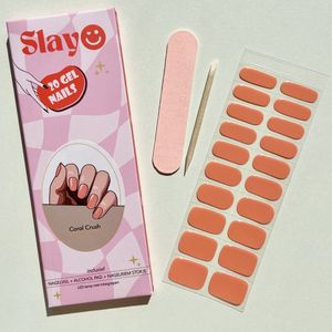 Slayo© - Gellak Stickers - Coral Crush - Nagelstickers - Gel Nail Wraps - Nail Art - LED/UV lamp nodig