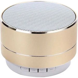 Keyway Bluetooth Speaker Goud - 7x7x5 cm - Draadloze Speaker - Bluetooth Speaker Waterproof - Wifi Speaker - Draadloos - Waterdicht - Waterbestendig