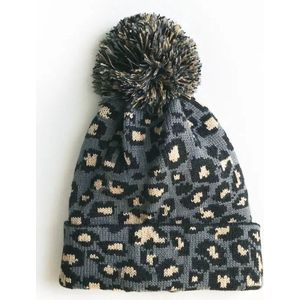 Winter muts | Luipaard patroon | unisex | one size | 4 kleuren