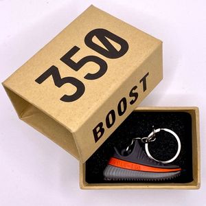 Sneaker Sleutelhanger Inclusief Box - Yeezy Boost 350 V2 Core Black Red - Sneakerhead Cadeau