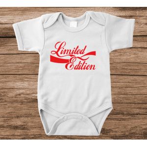 Soft Touch Rompertje met tekst - limmited edion cola style | Baby rompertje met leuke tekst | | kraamcadeau | 0 tot 3 maanden | GRATIS verzending