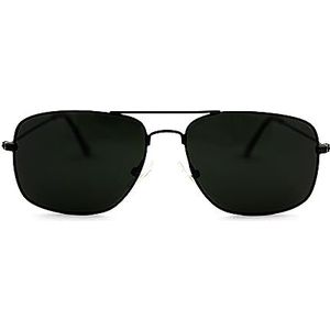 Bonateks Unisex DEPLGZLK100052 zonnebril, zwart, 1,1 mm, zwart