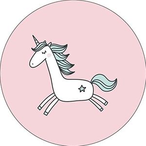 Bonateks, Muismat rond digitaal bedrukt met antislip onderkant voor kantoor en thuis, diameter 22 cm