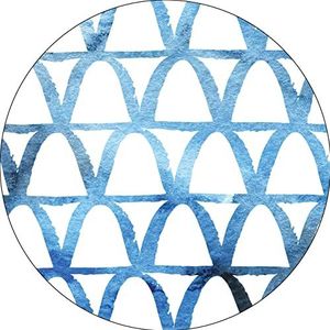 Bonateks, Ronde muismat, digitale print, antislip onderkant, voor kantoor en thuis, diameter 22 cm