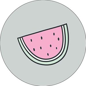 Bonateks, Ronde muismat, digitale print, antislip onderkant, voor kantoor en thuis, diameter 22 cm