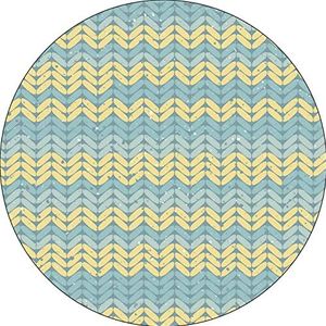 Bonateks, Tapis de souris rond imprimé numérique avec fond antidérapant pour bureau et maison - Diamètre : 22 cm