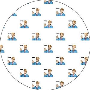Bonateks, Runden Digital Bedruckt Mauspad, rutschfeste Unterseite, für Büro und Zuhause, Durchmesser: 22 cm