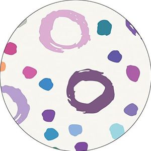 Bonateks, Tapis de souris rond imprimé numérique avec fond antidérapant pour bureau et maison - Diamètre : 22 cm