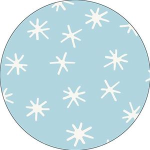 Bonateks, Tapis de souris rond imprimé numérique avec fond antidérapant pour bureau et maison - Diamètre : 22 cm