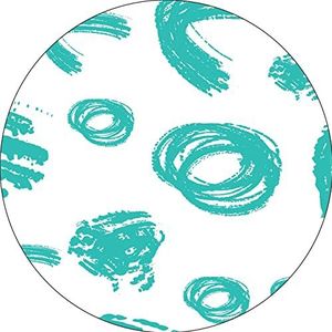 Bonateks, Ronde muismat, digitale print, antislip onderkant, voor kantoor en thuis, diameter 22 cm