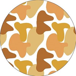 Bonateks, Ronde muismat, digitale print, antislip onderkant, voor kantoor en thuis, diameter 22 cm