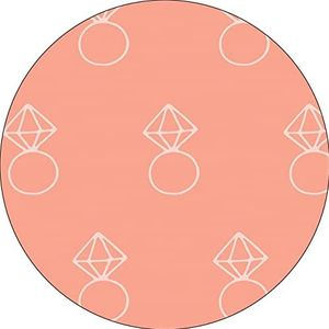 Bonateks, Ronde muismat, digitale print, antislip onderkant, voor kantoor en thuis, diameter 22 cm