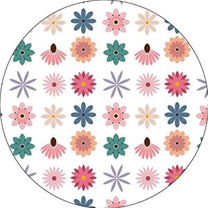 Bonateks, Ronde muismat, digitale print, antislip onderkant, voor kantoor en thuis, diameter 22 cm