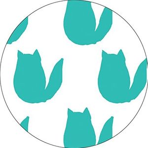Bonateks, Tapis de souris rond imprimé numérique avec fond antidérapant pour bureau et maison - Diamètre : 22 cm