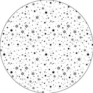 Bonateks, Ronde muismat, digitale print, antislip onderkant, voor kantoor en thuis, diameter 22 cm