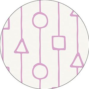 Bonateks, Ronde muismat, digitale print, antislip onderkant, voor kantoor en thuis, diameter 22 cm