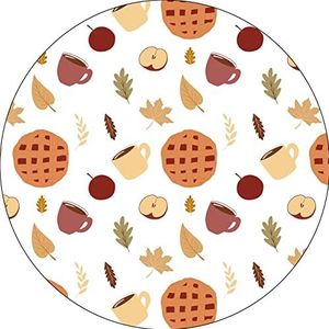 Bonateks, Ronde muismat, digitale print, antislip onderkant, voor kantoor en thuis, diameter 22 cm