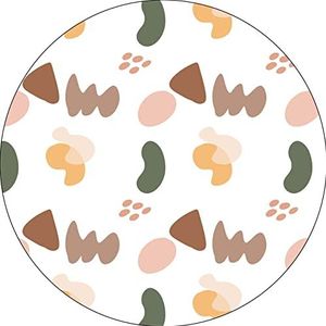 Bonateks, Tapis de souris rond imprimé numérique avec fond antidérapant pour bureau et maison - Diamètre : 22 cm