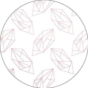 Bonateks, Ronde muismat, digitale print, antislip onderkant, voor kantoor en thuis, diameter 22 cm
