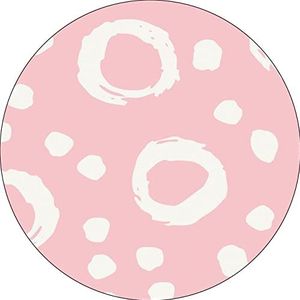 Bonateks, Ronde digitaal bedrukte muismat, antislip onderkant, voor kantoor en thuis, diameter: 22 cm