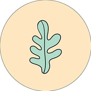 Bonateks, Ronde muismat, digitale print, antislip onderkant, voor kantoor en thuis, diameter 22 cm