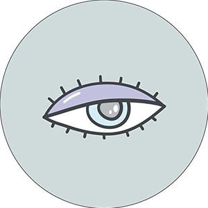Bonateks, Ronde muismat, digitale print, antislip onderkant, voor kantoor en thuis, diameter 22 cm