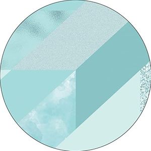 Bonateks, Ronde muismat, digitale print, antislip onderkant, voor kantoor en thuis, diameter 22 cm