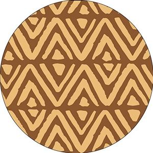 Bonateks, Muismat rond digitaal bedrukt met antislip onderkant voor kantoor en thuis, diameter 22 cm
