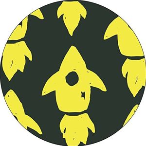 Bonateks, Ronde muismat, digitale print, antislip onderkant, voor kantoor en thuis, diameter 22 cm