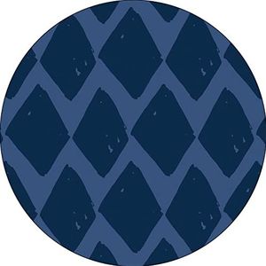 Bonateks, Tapis de souris rond imprimé numérique avec fond antidérapant pour bureau et maison - Diamètre : 22 cm